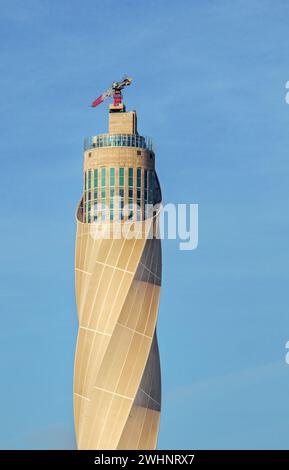 Torre di prova per ascensori Rottweil, Baden-WÃ¼rttemberg Foto Stock