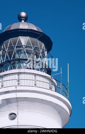 In cima al faro Hirtshals Fyr in Danimarca Foto Stock