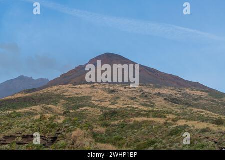 Paesaggio vulcanico sull'isola di Stromboli Foto Stock