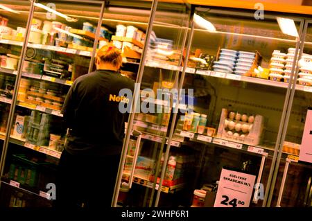 Kastrup/Copenhagen, Danimarca /11 febbraio 2024/.negozio di alimentari netto nella capitale danese di Kastrup. (Foto.Francis Joseph Dean/Dean Pictures) Foto Stock