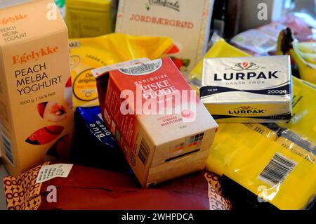 Copenhagen, Danimarca /11 febbraio 2024/alimentari nel negozio di alimentari nella capitale danih Copenhagen Denamrk. Foto.Francis Joseph Dean/Dean Pictures Foto Stock