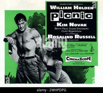 WILLIAM HOLDEN e KIM NOVAK in PICNIC 1955 il regista JOSHUA LOGAN interpreta William Inge sceneggiatura Daniel Taradash musica George Duning direttore della fotografia James Wong Howe produttore Fred Kohlmar Columbia Pictures Foto Stock