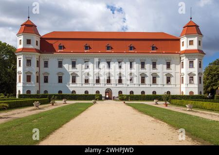 Castello di Holesov, nella locale zámek Holešov, Moravia, Repubblica Ceca Foto Stock