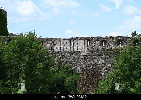 Castello rovina Schrattenthal, Austria Foto Stock