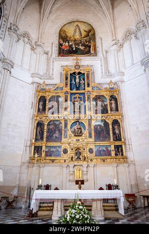 Retablo Mayor de la iglesia, Monasterio de San Juan de los Reyes, Toledo, Castilla-la Mancha, Spagna Foto Stock