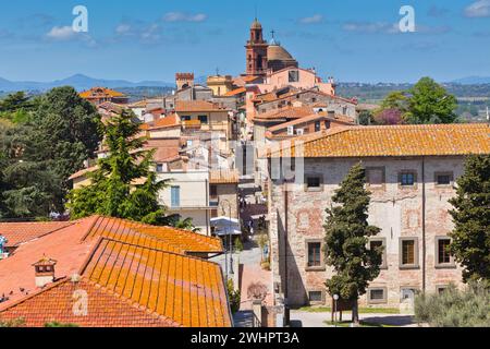 Centro storico di Castiglione del Lago, Italia Foto Stock