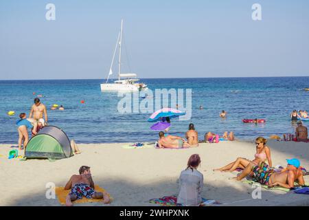 Sa font de sa Cala Foto Stock