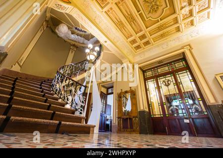 Edificio de estilo modernista de CAN Prunera Foto Stock