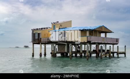 Stiltsville, Biscayne Bay, Biscayne National Park, Florida Foto Stock