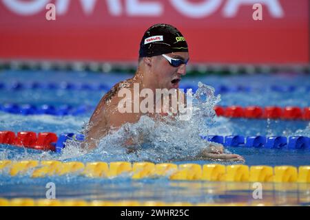 Doha, QAT. 11 febbraio 2024. In azione durante i Campionati mondiali di nuoto Doha 2024 - sport- nuoto -Doha (Qatar) 11 febbraio 2024 (foto di Gian Mattia D'Alberto/LaPresse) credito: LaPresse/Alamy Live News Foto Stock