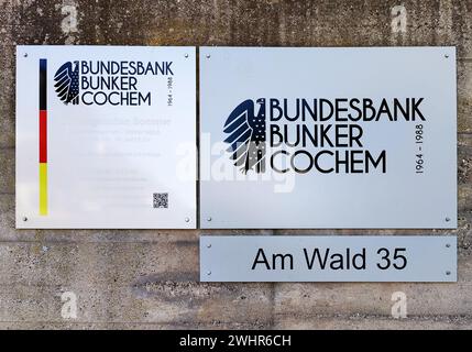 Bundesbank Bunker Cochem, ex bunker segreto, ora museo, Germania, Europa Foto Stock