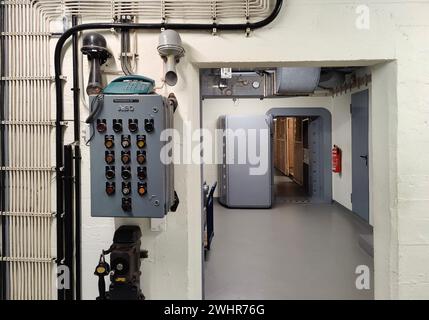 Bundesbank Bunker Cochem, ex bunker segreto, ora museo, Germania, Europa Foto Stock