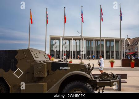 Museo del D-Day ad Arromanches-les-Bains (Gold Beach), Normandia, Francia Foto Stock