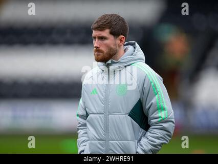 Paisley, Regno Unito. 11 febbraio 2024; St Mirren Park, Paisley, Renfrewshire, Scozia, Scottish Cup Football, St Mirren contro Celtic; Anthony Ralston di Celtic Credit: Action Plus Sports Images/Alamy Live News Foto Stock