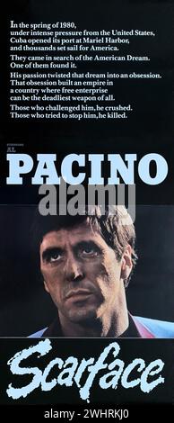 AL PACINO interpreta Tony Montana in SCARFACE 1983 regista BRIAN DePalma sceneggiatura Oliver Stone produttore Martin Bregman Universal Pictures Foto Stock