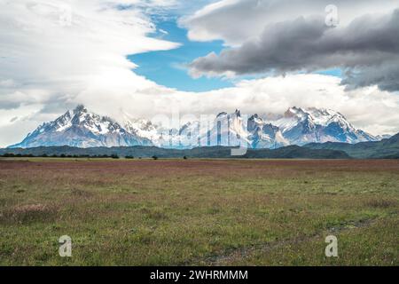 Parco nazionale Torres del Paine, in Patagonia cilena Foto Stock