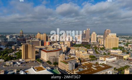 Veduta aerea della città di San Antonio, Texas Foto Stock