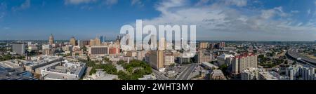 Veduta aerea della città di San Antonio, Texas Foto Stock