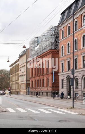 Copenaghen, Danimarca - estensione del tetto della scuola (N. Zahles Gymnasiedskole) di Rørbaek og Møller Arkitekter Foto Stock