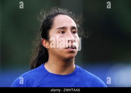 Mayra Ramírez del Chelsea durante la partita del quinto turno di Adobe WFA Cup a Kingsmeadow, Londra. Data foto: Domenica 11 febbraio 2024. Foto Stock