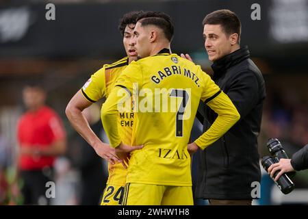 CARTAGENA, SPAGNA - 11 FEBBRAIO: Alessio Lisci allenatore del CD Mirandes durante il LaLiga Hypermotion match tra FC Cartagena e CD Mirandes allo Stadio Cartagonova l'11 febbraio 2024 a Cartagena, Spagna. (Foto di Francisco Macia/Photo Players Images) Foto Stock