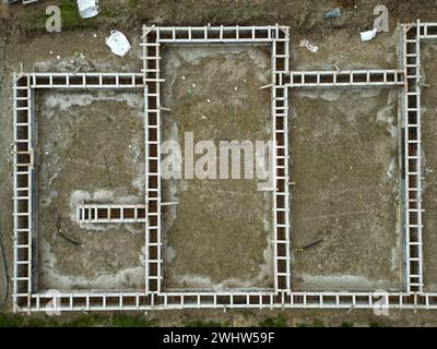 Costruzione di nuove case ecocompatibili, Velserbroek, Olanda Foto Stock