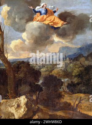 Nicolas Poussin - la Translation miraculeuse de sainte Rita de Cascia Foto Stock
