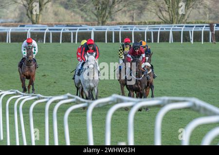 Seconda gara a Wincanton, sabato 19 febbraio 2022, Steeple Chase Foto Stock