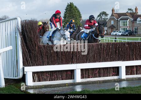 Seconda gara a Wincanton, sabato 19 febbraio 2022, Steeple Chase Foto Stock