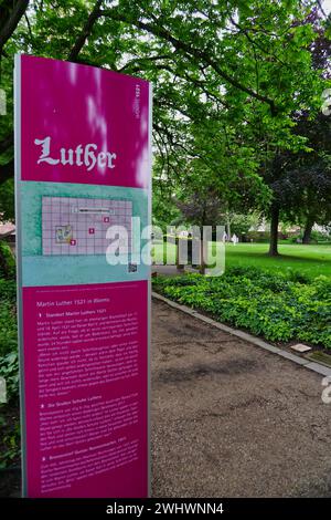 Lutero prima della dieta di Worms nel 1521 Foto Stock