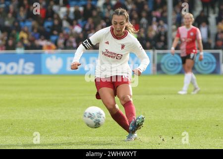 Katie Zelem Man Utd capitano Southampton FC Women contro Manchester United Women Adobe Women's fa Cup al Silverlake Stadium Foto Stock