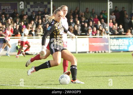 Kayla Rendell portiere Southampton FC Women contro Manchester United Women Adobe Women's fa Cup al Silverlake Stadium Foto Stock