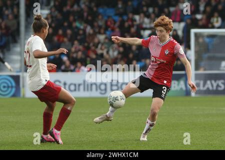 Nikita Parris e Milly Mott Southampton FC Women contro Manchester United Women Adobe Women's fa Cup al Silverlake Stadium Foto Stock