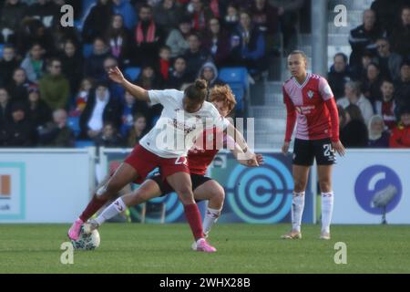 Nikita Parris e Milly Mott Southampton FC Women contro Manchester United Women Adobe Women's fa Cup al Silverlake Stadium Foto Stock