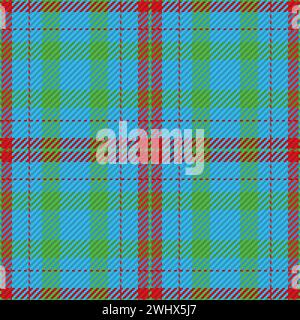 Motivo senza cuciture di motivo scozzese tartan plaid. Sfondo ripetibile con texture del tessuto di controllo. Sfondo vettoriale piatto di stampa tessile a strisce. Illustrazione Vettoriale