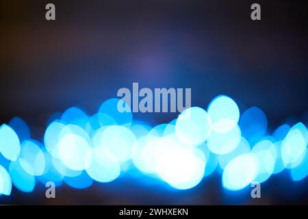 Blue bokeh sfondo astratto Foto Stock