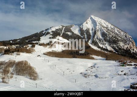 Stazione sciistica Crested Butte nelle Montagne Rocciose del Colorado Foto Stock