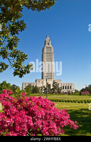 Il Campidoglio della Louisiana, terminato nel 1932, con i suoi 34 piani è il più alto Campidoglio degli Stati Uniti Foto Stock