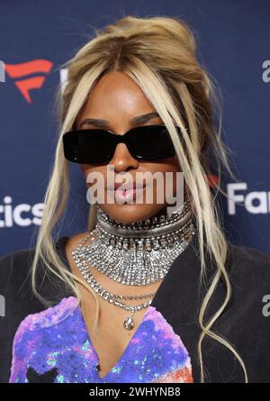 Las Vegas, Stati Uniti. 10 febbraio 2024. Ciara arriva alla festa fanatica del Super Bowl di Michael Rubin al Marquee Nightclub al Cosmopolitan di Las Vegas il 10 febbraio 2024 a Las Vegas, Nevada © JPA/AFF-USA.com credito: AFF/Alamy Live News Foto Stock