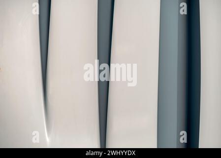 Sfondo astratto grigio da linee curve di forme geometriche Foto Stock