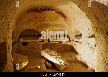 Grotte sepolcrali a Beit Schearim, Israele Foto Stock