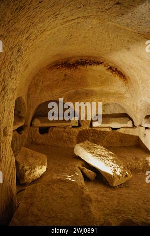 Grotte sepolcrali a Beit Schearim, Israele Foto Stock