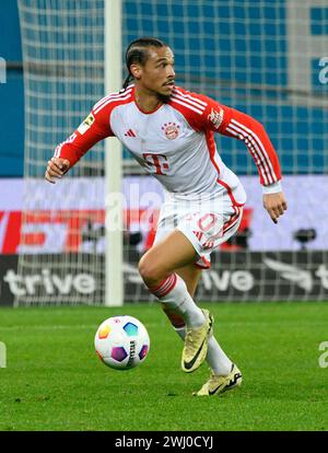 BayArena Leverkusen Germania, 10.2,2024, calcio: Bundesliga Season 2023/2024 Matchday 21., Bayer 04 Leverkusen (B04) vs FC Bayern Muenchen (FCB) — Leroy sane (FCB) Foto Stock