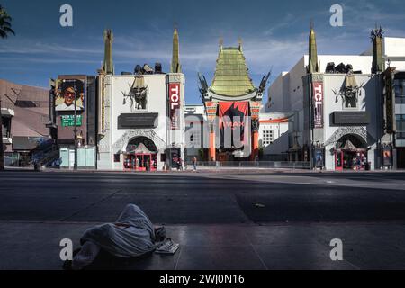 Il poster del film di Batman all'ingresso del TCL Chinese Theatre di Los Angeles, California Foto Stock