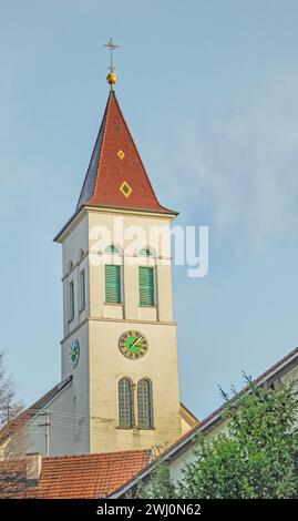 Chiesa parrocchiale cattolica di St Mauritius Eigeltingen, distretto di Costanza Foto Stock