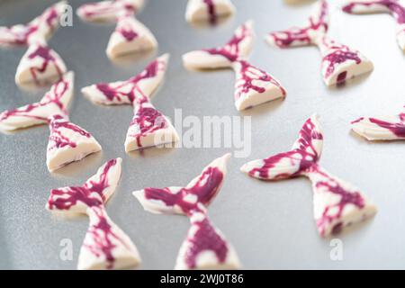 Il pretzel della sirena gira Foto Stock