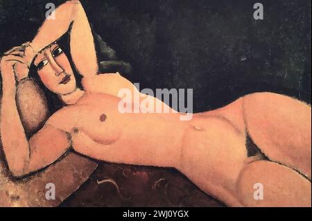 Amedeo Modigliani 00001 - Nu couché Foto Stock