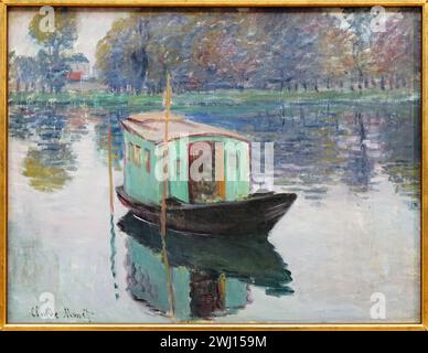 La barca Studio o la barca studio di Monet (1874) di Claude Monet (1840-1926). Francia. Francese Foto Stock