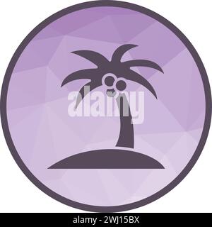 Immagine vettoriale icona Palm Trees. Illustrazione Vettoriale