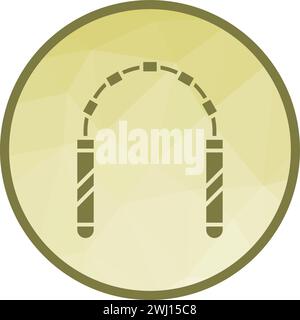 Icona nunchaku immagine vettoriale. Illustrazione Vettoriale